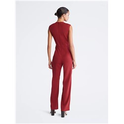 Sleeveless Wrap Jumpsuit