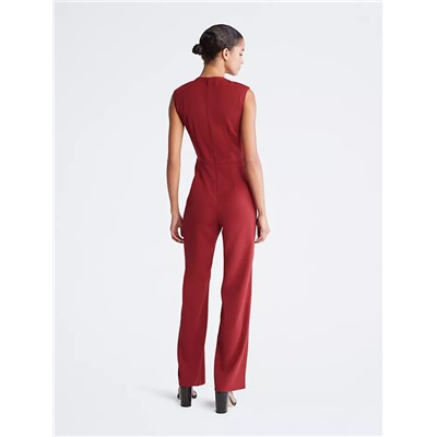 Sleeveless Wrap Jumpsuit