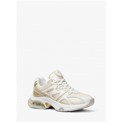 MICHAEL MICHAEL KORS Kit Extreme Metallic Leather and Mesh Trainer