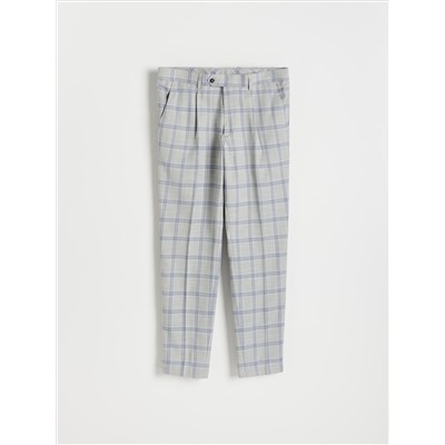 Elegante Karohose im Slim-Fit