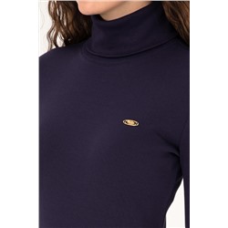 Kadın Mürdüm Balıkçı Yaka Sweatshırt