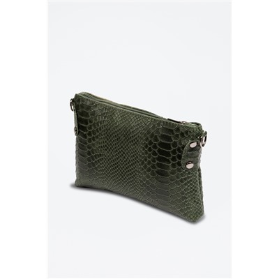 Bandolera de piel Savina Verde