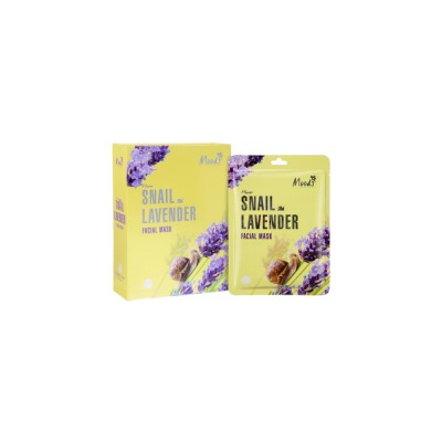BELOV MOODS FLOWER SNAIL LAVENDER FACIAL MASK 38 ML / МАСКА ДЛЯ ЛИЦА С МУЦИНОМ УЛИТКИ И ЭФИРНЫМ МАСЛОМ ЛАВАНДЫ ОТ BELOV 38МЛ