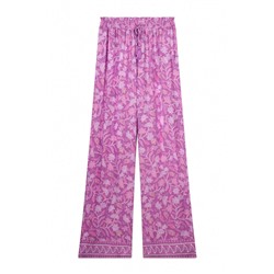 Pantalón largo viscosa estampado boho floral