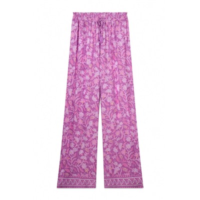 Pantalón largo viscosa estampado boho floral