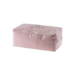 Çiçek Desen Baskılı Hurç - Pudra - 52x28x21 cm