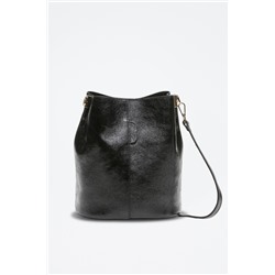 Bandolera de piel Bruna Negro