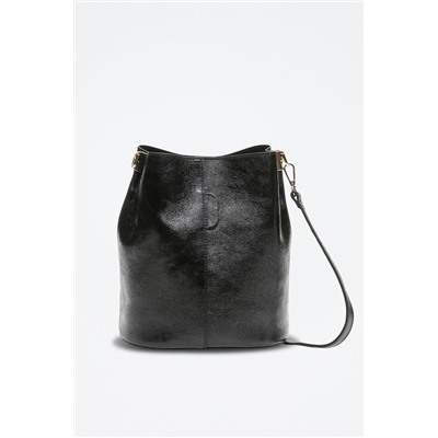Bandolera de piel Bruna Negro