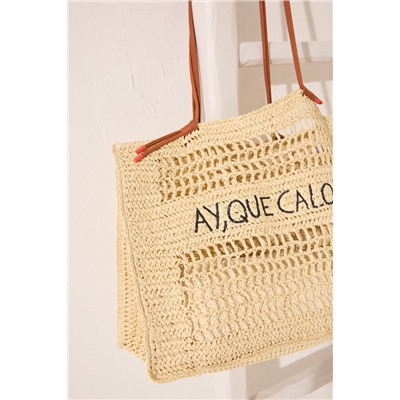 Bolso grande rafia