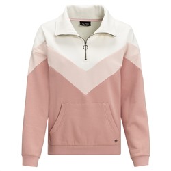 Damen Sweatshirt mit Troyerkragen