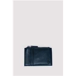 Monedero tarjetero efecto piel negro