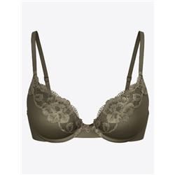 Body by Victoria Lightly Lined Lace-Trim Full-Coverage Bra