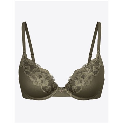 Body by Victoria Lightly Lined Lace-Trim Full-Coverage Bra