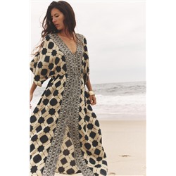 PRINTED KAFTAN DRESS