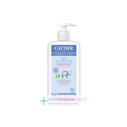 Cattier Bébé Lait de Toilette Hypoallergénique Visage & Corps BIO 500ml