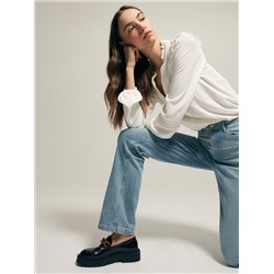 Jeans mit weitem Bein