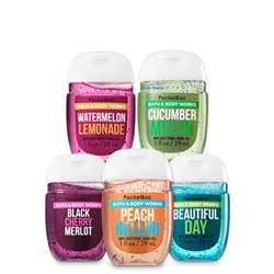 FRUITY & FRESH PocketBac Hand Sanitizers, 5-Pack