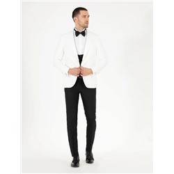 Beyaz Ex. Slim Fit Smokin Damatlık