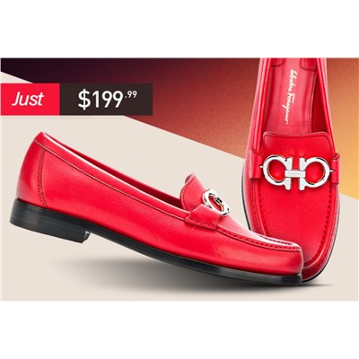 SALVATORE FERRAGAMO Ladies Gancini Moccasin