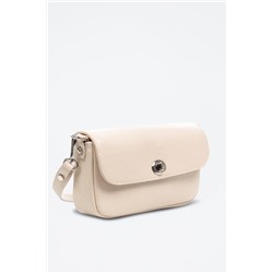Bandolera de piel Ardenno - Beige claro