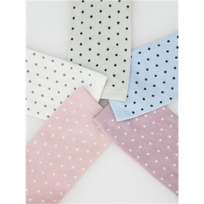 Gemusterte Socken, 5er-Pack