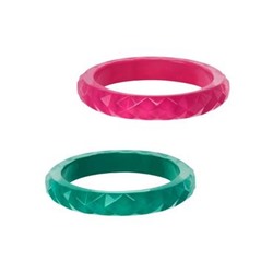Faceted Bangles 2-Pack