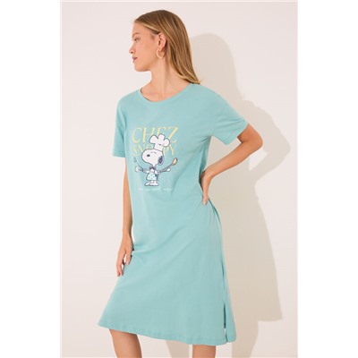Camisón largo 100% algodón Sebastián verde