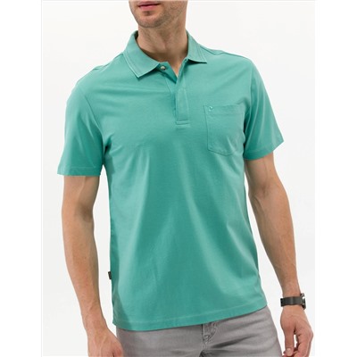 Yeşil Regular Fit Polo Yaka Merserize Tişört