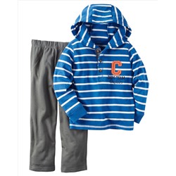 2-Piece Hooded Top & French Terry Pant Set