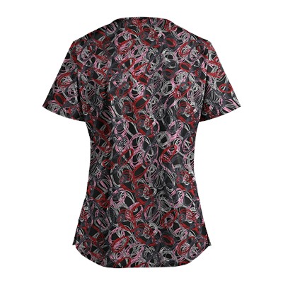UA Twister Black Scrub Top