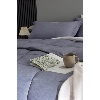 Meleni King Size Comforter Set - İndigo
