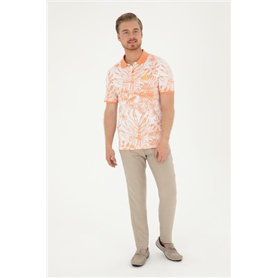 Erkek Regular Fit Polo Yaka Somon Tişört
