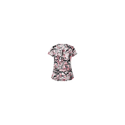 UA Pucci Power Black Print Scrub Top