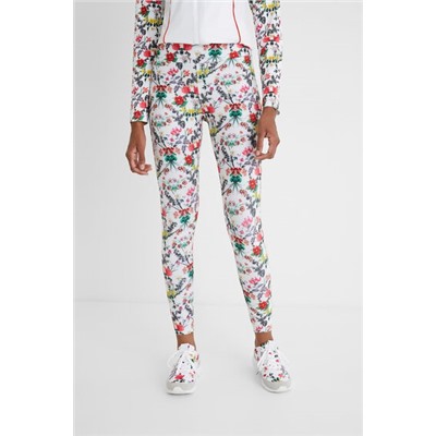Legging slim tobillero floral