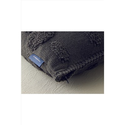English Home Comfycover Triko Kırlent Kılıfı Antrasit 10040617