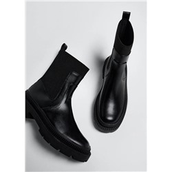 Botín combinado suela track -  Mujer | MANGO OUTLET Melilla