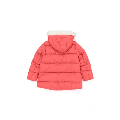 Kız Çocuk Açık Pembe Kapüşonlu Mont