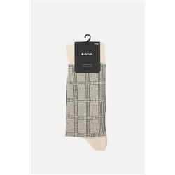 Avva Erkek Gri Desenli Bambu Soket Çorap A32Y8520