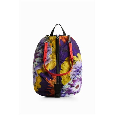 Mochila pequeña multiposición floral