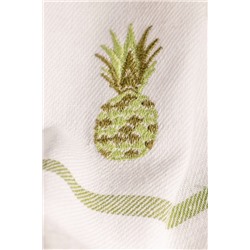 Grenade Nakışlı 2'li Pamuklu Kurulama Bezi - Beyaz/Yeşil