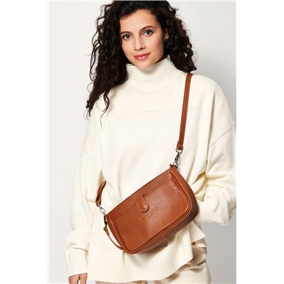Bolso de piel Taty Camel