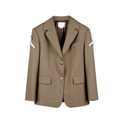 Chaqueta de lana Caqui