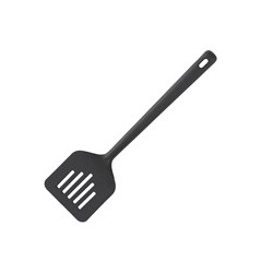 Лопатка с прорезями, 32 см, силикон, графитовая, Streak, 63422