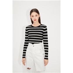 Jersey de lana y cachemir Negro