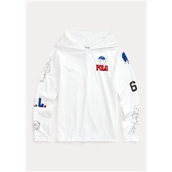 Boys 8-20 Polo Bear Cotton Hooded Tee