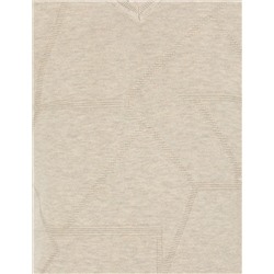 Kum Melanj Slim Fit V Yaka Triko Kazak
