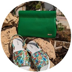 ZAPATOS · 2364-flores-verde+Ab.Zapatos PELLE Milan (930) encina АКЦИЯ
