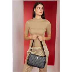 Pierre Cardin Kucuk Alfabe Siyah Kadın Omuz Çantası 05PO22Y1550