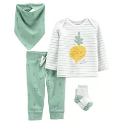 4-Piece Veggie Outfit Set