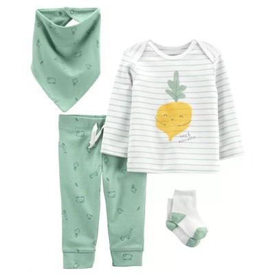 4-Piece Veggie Outfit Set